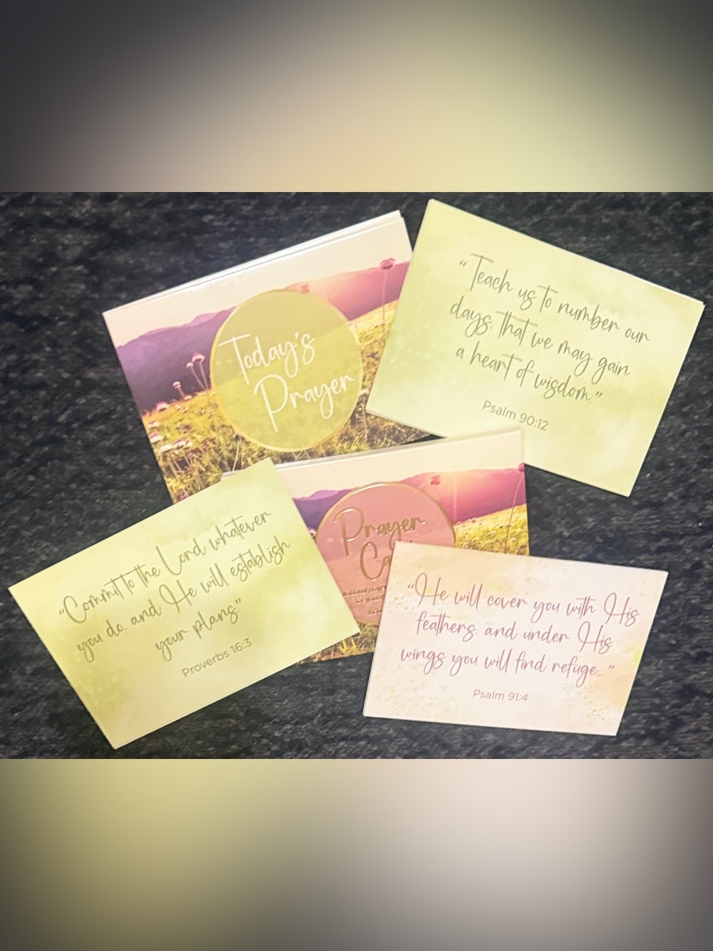 Crown Jewlz Box of 20 Floral Design Prayer & Scripture Cards